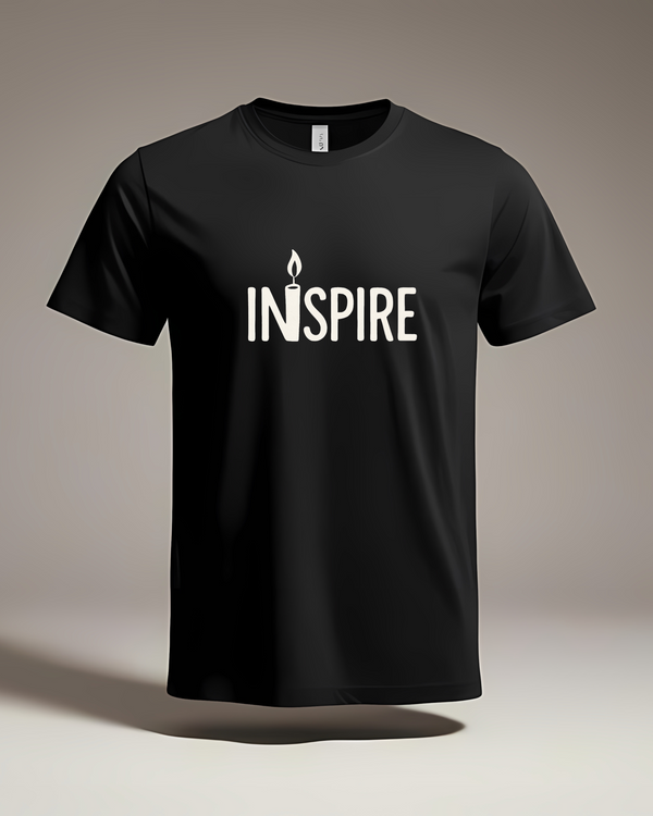 The Inspire Candle Tee | Motivational Light Graphic T-Shirt