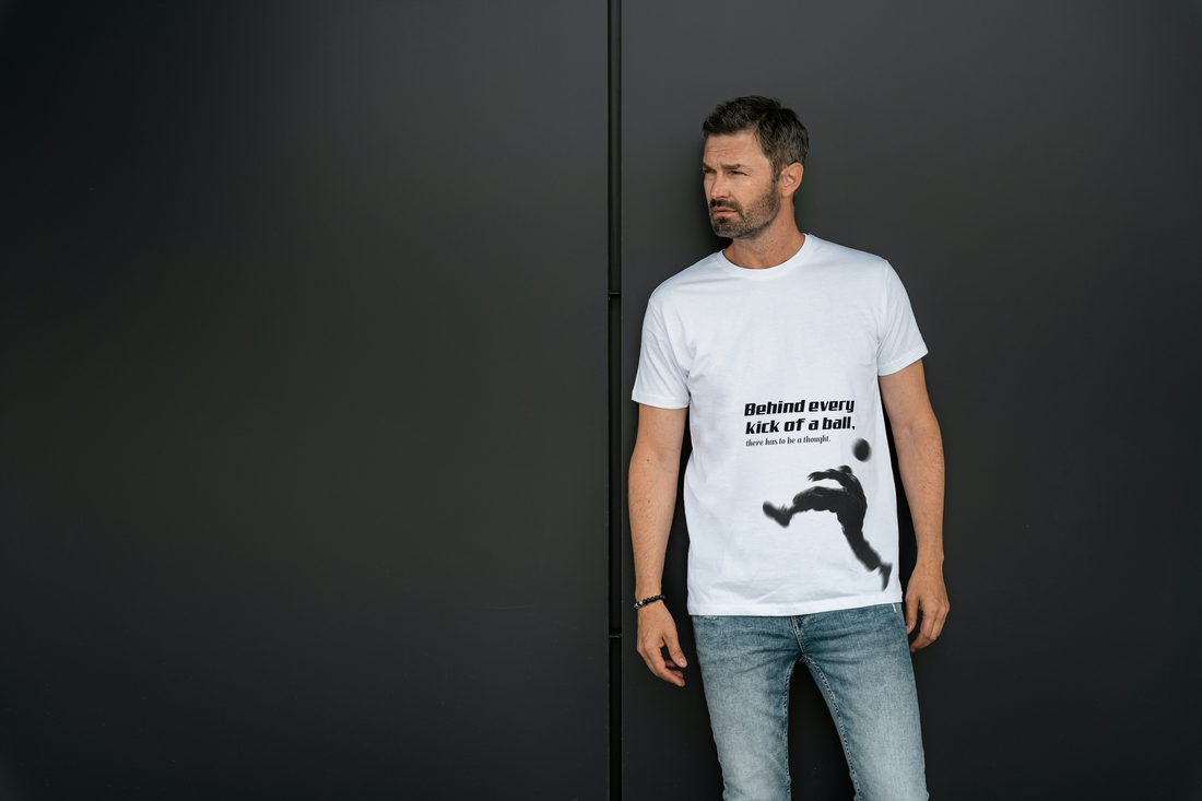 The Football Mindset Tee | "Behind Every Kick of a Ball" Graphic T-Shirt