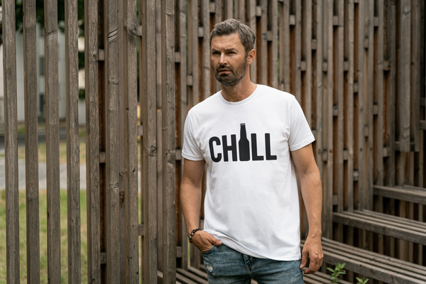 The Chill Bottle Tee | Casual Hangout Graphic T-Shirt