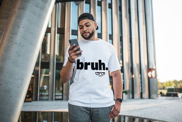 The "bruh." Vibe Check Tee | Internet Culture Graphic T-Shirt